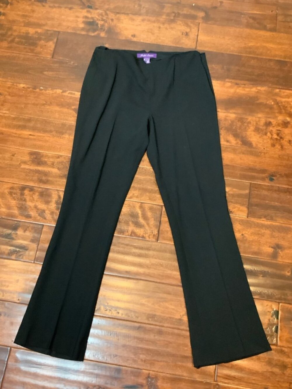 Ralph Lauren Purple Label Black Wool Dress Pants, Size 12